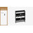 16 Pair Shoe Storage with 2 Smooth Flip Draws and Adjustable shelves，Farmhouse multi-Functional Shoe Cabinet  for Entryway, Narrow Space-1787643033