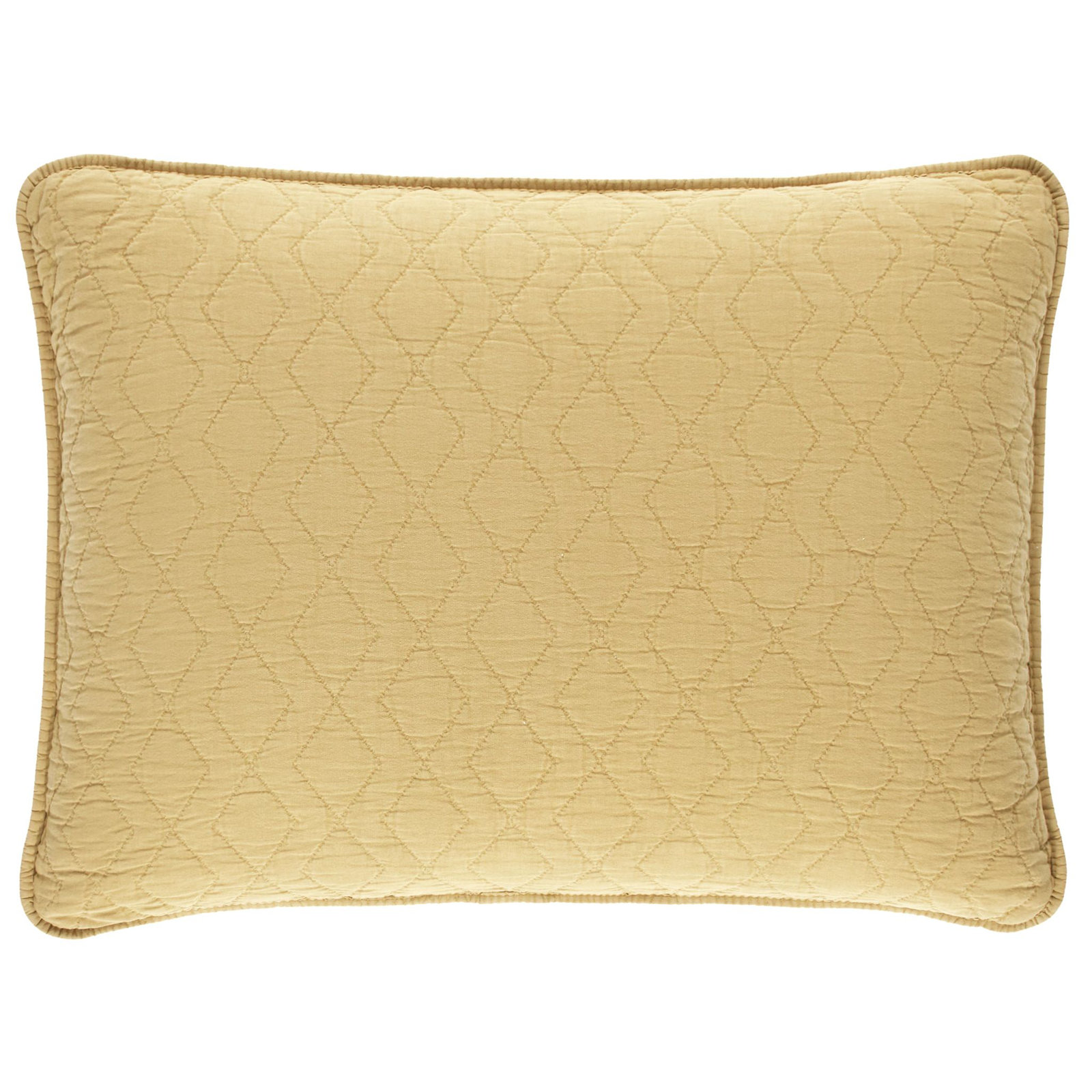 Birdie Cotton Shams, Full / Double, Gold