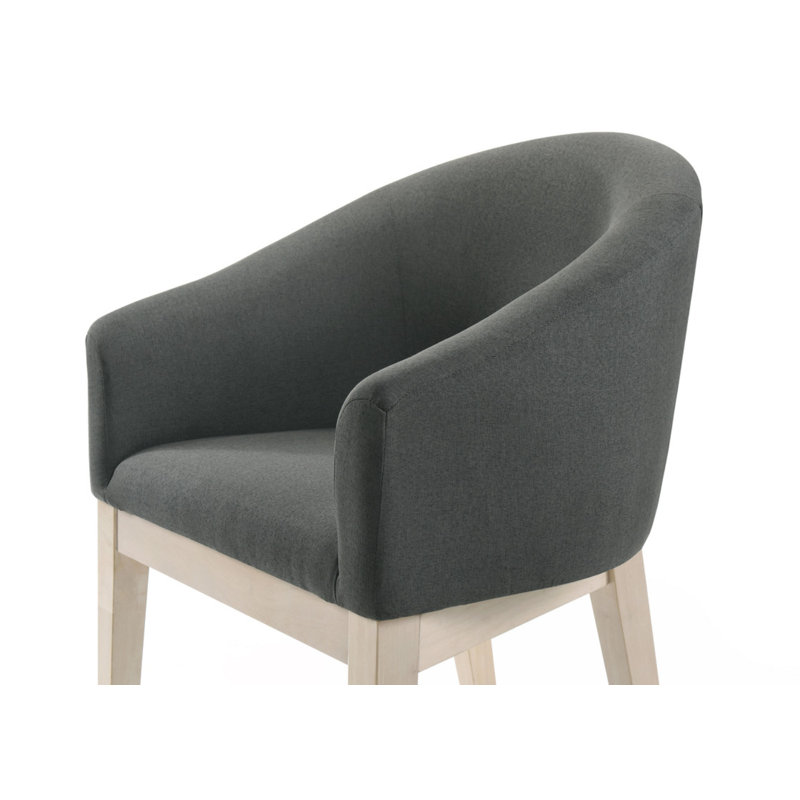 Shepardson Grey Fabric Accent Chairs And Side Table Living Room Set