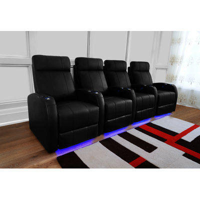 Causeuse de cinéma maison en cuir