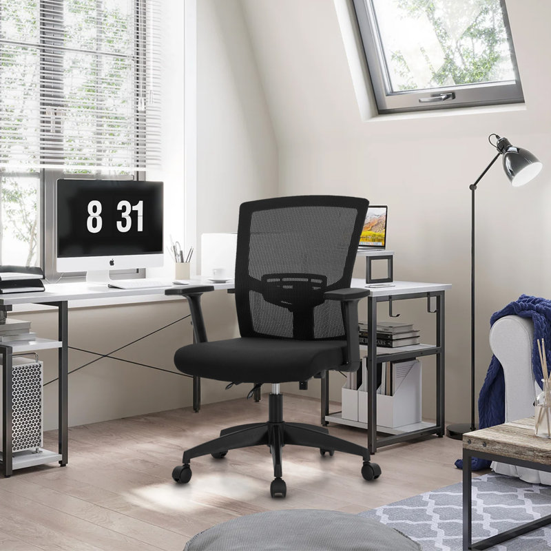 Chaise de bureau pivotante en maille Merrik