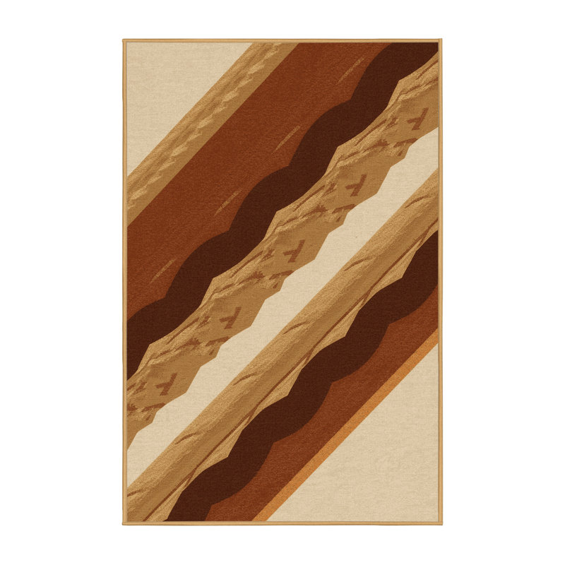Tapis à motif géométrique doux et moelleux Eilers, 2 x 3