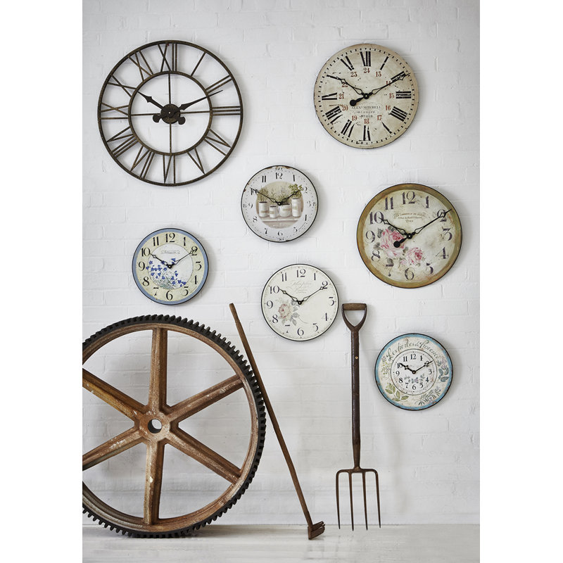 Herb Pots Wall Clock - 36cm