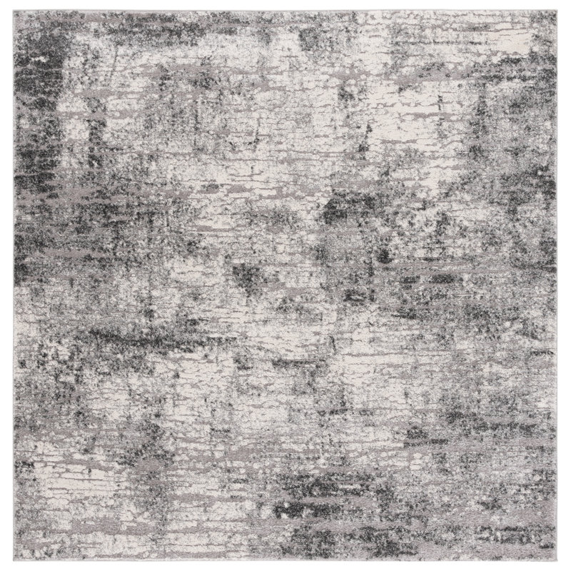 Abbi-Rose 100 Performance Abstract Rug, Square 6'7"