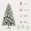 Arbre de Noël artificiel enneigé 7,5 pi avec branches réalistes-118034213