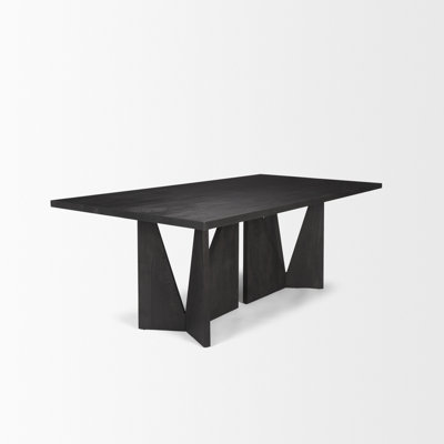 Table de salle à manger à découpes géométriques 84 po Gillespie
