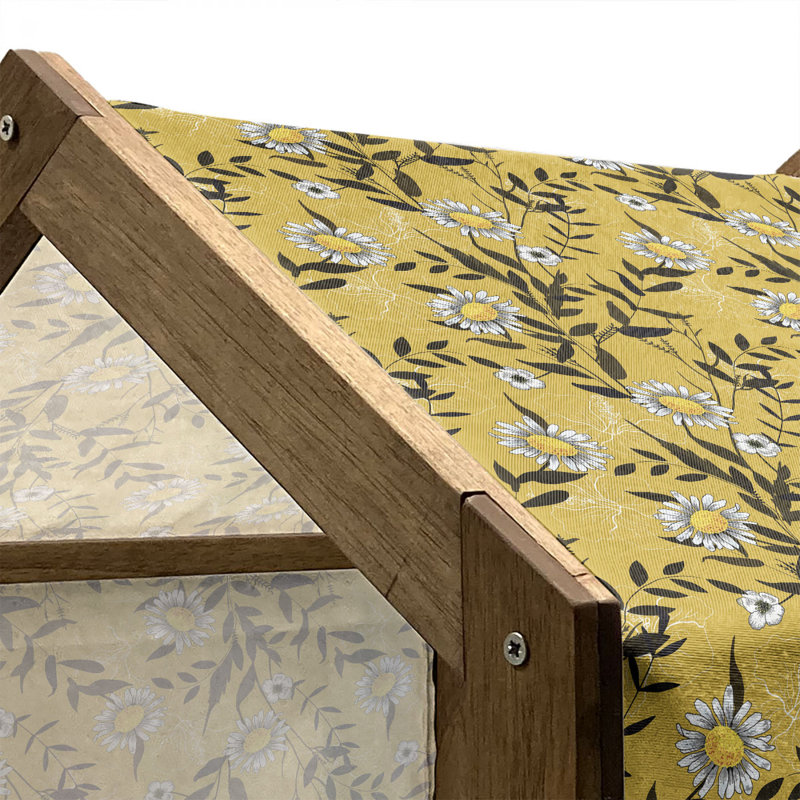 Niche pour chien en bois, H 32,28 po x l 39,37 po x P 28,35 po