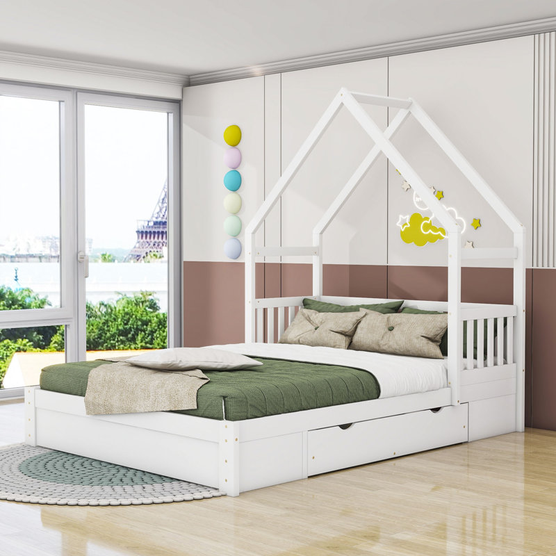 Nehring Platform Storage Bed, White