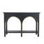 Console 47,2 x 15,7 x 31,9 po en bois noir avec accents dorés