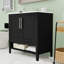 Meuble-lavabo autoportant avec lavabo, 2 tiroirs, tablette et armoire de rangement