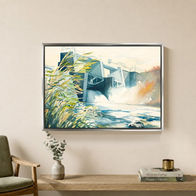 «Industrial Dam» par Bruce Nawrocke - Impression sur toile