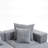 Modular 3-Seat Sectional Sofa, All-Foam Deep-Seat Couch-1141742908