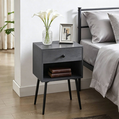 Table de chevet en bois Almendarez