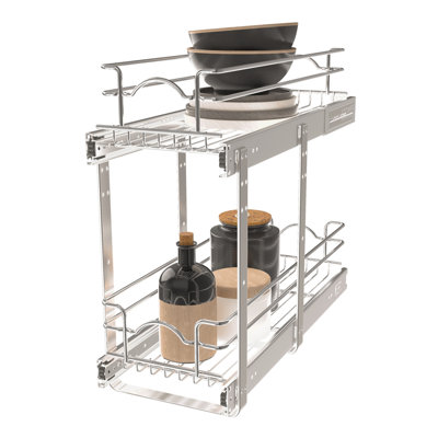 Organisateur de panier à 2 niveaux Rev-A-Shelf pour armoires de cuisine ou de meuble-lavabo