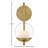 Hinkley Sunni Medium Single Light Sconce-114210483