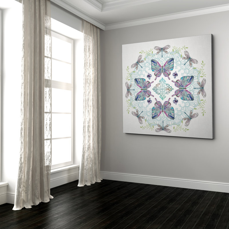 Art sur toile nature kaléidoscope II, H 16 po x l 16 po x P 1,5 po, Toile tendue