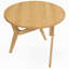 Table basse ronde 2-en-1 avec hauteur réglable