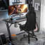 Fauteuil de jeu de course et de course réglable, inclinable et ergonomique en similicuir avec repose-pieds-2083059761