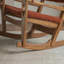 Chaise berçante simple en bois massif-111008630