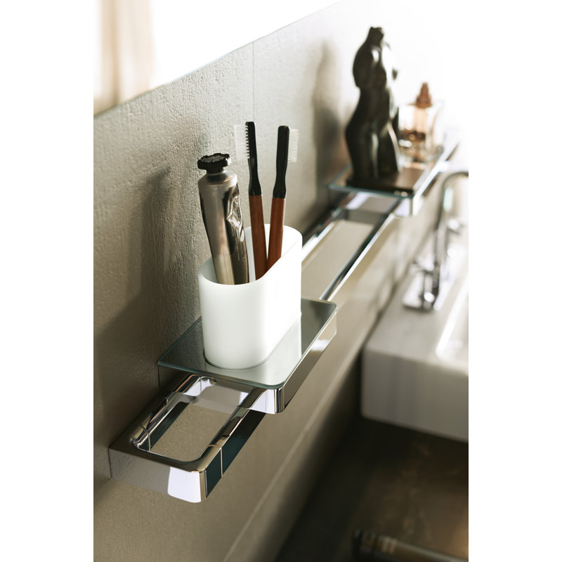 Universal 27" Wall Mounted Towel Bar, Matte Black, 1.22" H x 1.22" W x 3.3" D