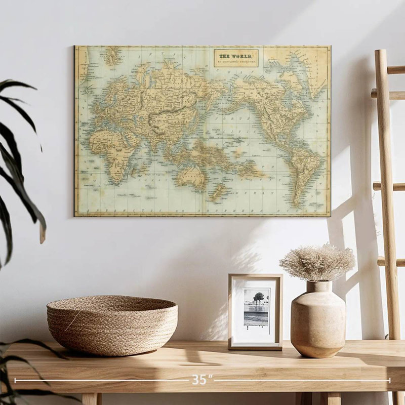 Aliaz, la carte du monde neutre, H 16 po x l 24 po