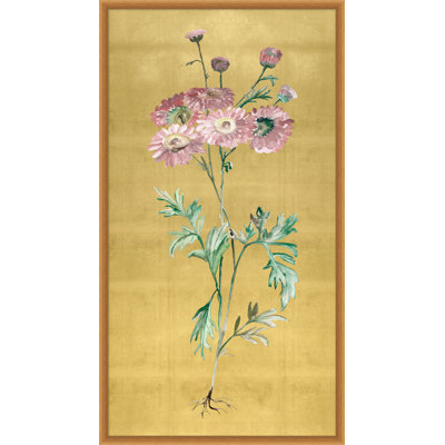 Golden Stem 3 Framed Graphic Art
