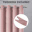 Aspire Homeware Linen 100% Blackout Curtain Pair for Maximum Privacy and Light Control-523209160-523209165