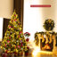 Arbre de Noël blanc / vert pin floqué / givré / cachemire réaliste avec lumières DEL-388132493