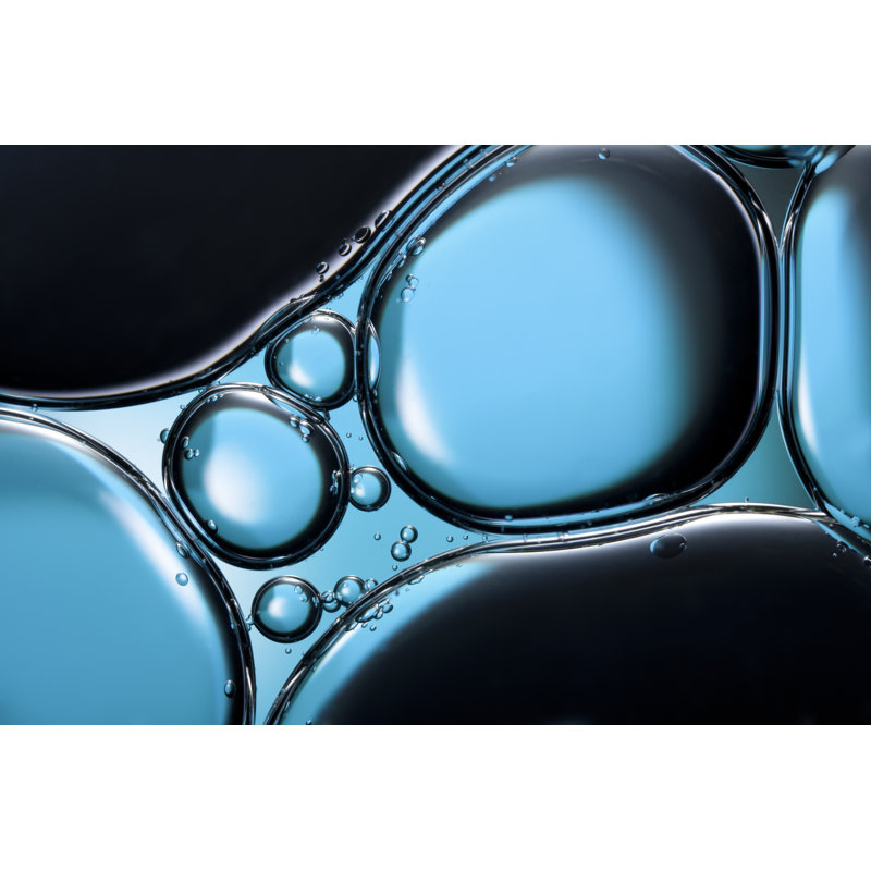 Abstract Blue Macro Background by ThomasVogel - Wrapped Canvas Print, 51cm H x 76cm W x 3.8cm D
