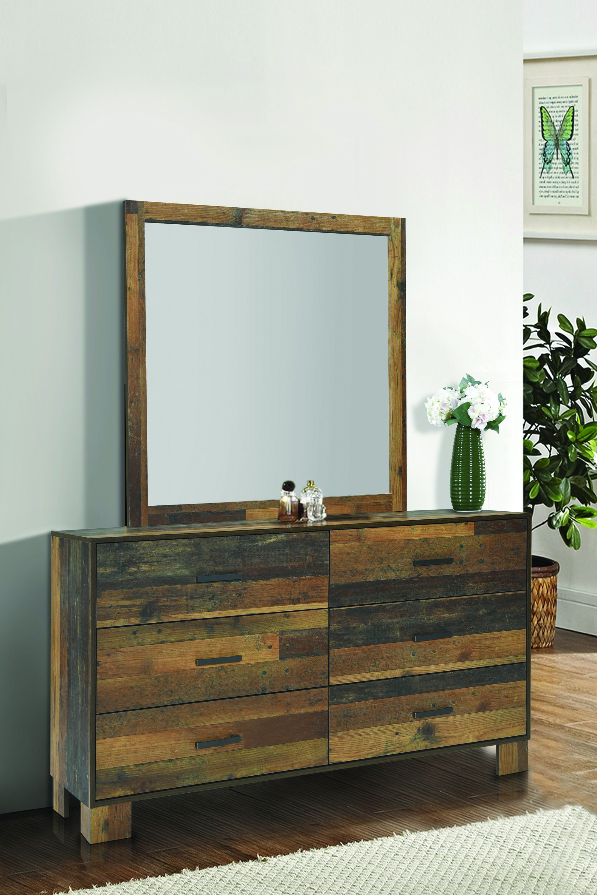 Foundry Select 6 Drawer Double Dresser with Mirror | Wayfair