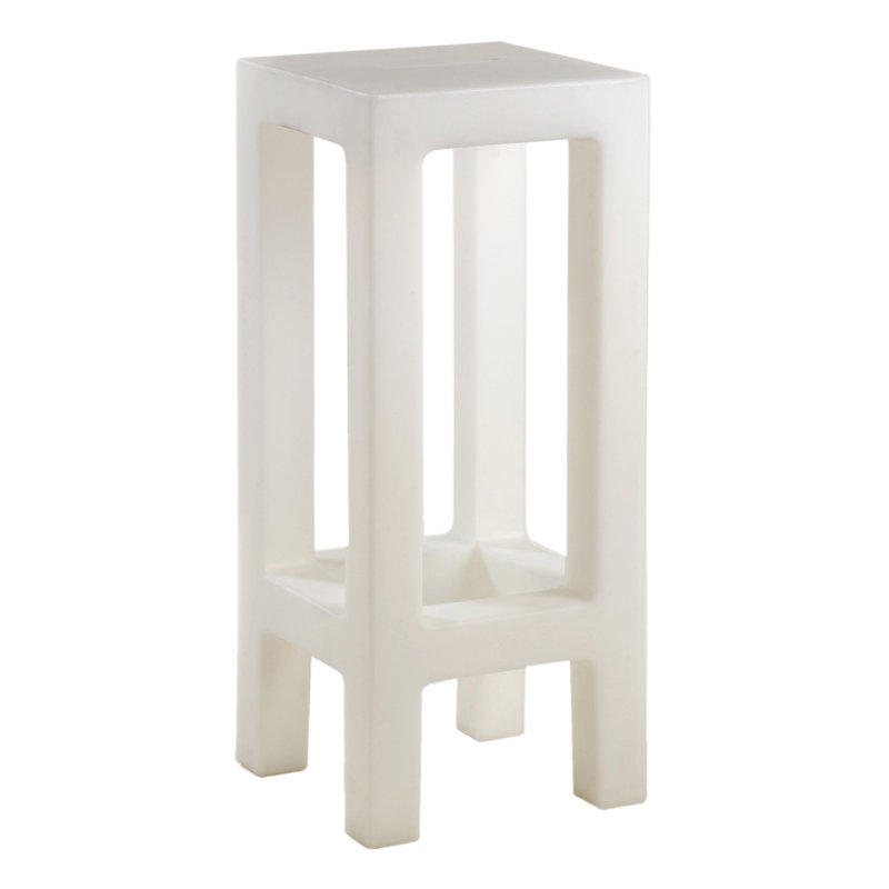 Jut 28.25" Patio Bar Stool, Ice