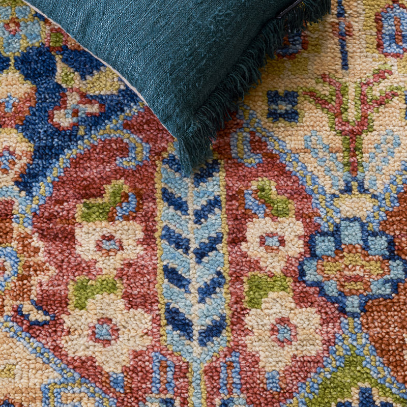 Samarkand 123 Area Rug In Blue / Red, Rectangle 10' x 14'