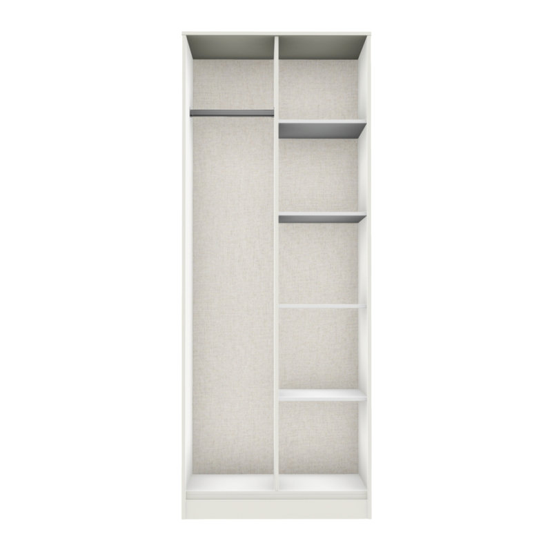 Fully Assembled Foua Bookcase, White Matt