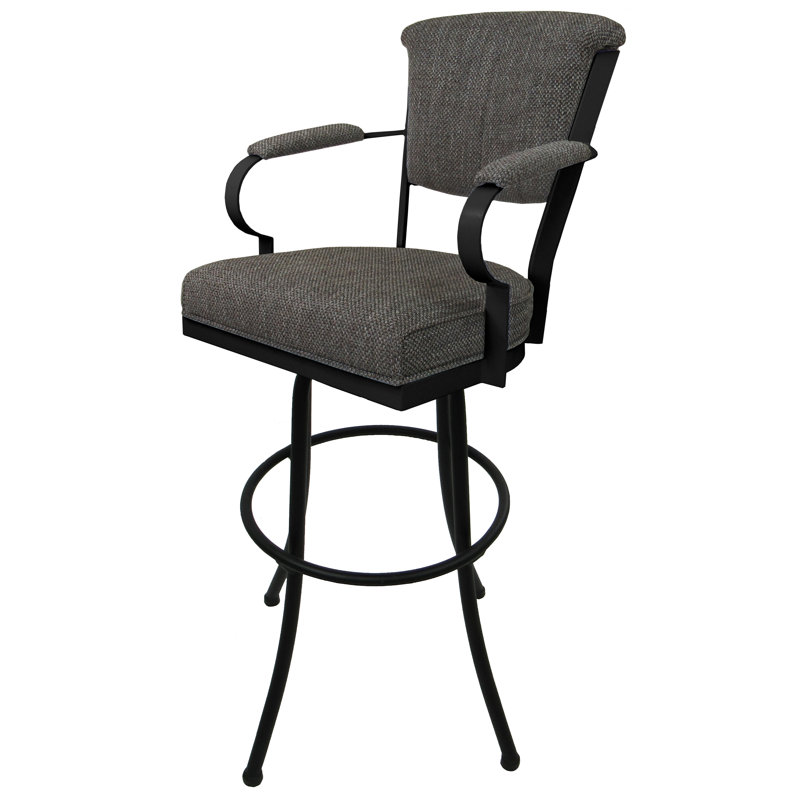 Tabouret pivotant Ivette, Noir