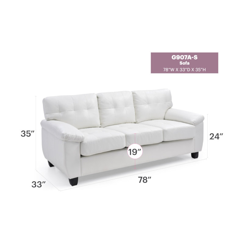 Canapé Gallant G907A-S, White