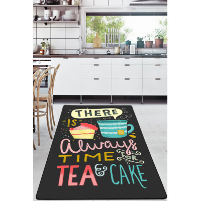 Elegant Hall Carpet (3.3 x 6.6 ft), 100% Polyester, 0.4 in Pile Height | Antibacterial, Non-Slip Underside, Machine Washable | Vibrant Black, Pink, Yellow, Blue & Red Colors | Perfect for Home Decor & Comfort
