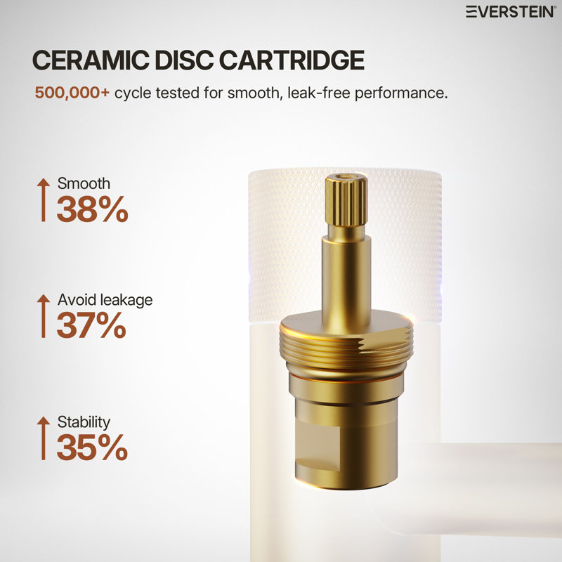 Single Hole Bathroom Faucet,Knob Single Handle Bathroom Sink Faucet with Drain Assembly, Brushed Gold