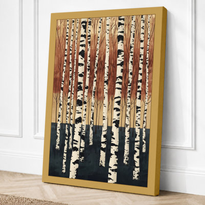 Birch Forest Scandinavian - Wrapped Canvas