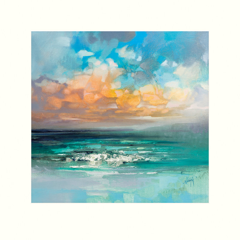 Hebridean Waters by Scott Naismith - No Frame Painting, 40cm H x 40cm W