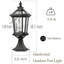 Lampadaire d'extérieur finition noire