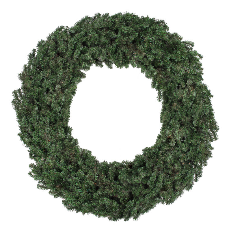 Couronne de Noël artificielle en pin de taille commerciale, 10 pi, non éclairée, H 120 po x l 120 po x P 9 po