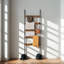 5-Tier Towel Blanket Ladder Shelf Rack With Hooks
