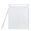 Lit mezzanine double avec garde-robe, bureau et tablettes, blanc
