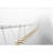 Fuzzy Man Walking on Hanging Bridge Vanishing in Fog Self-Adhesive Large Wallpaper-93997084