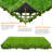 27 Pack Interlocking Artificial Grass Tiles - 12"x12" Artificial Lawrn Deck Flooring Turf