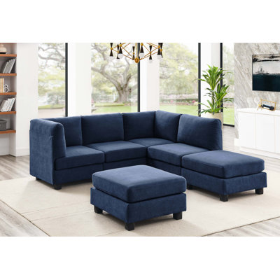 Canapé modulaire en polyester avec configuration personnalisée