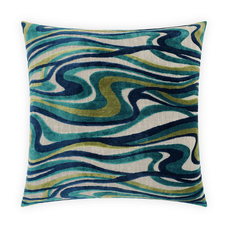 Sway Pillow Cover & Insert, Blue, Square 22"