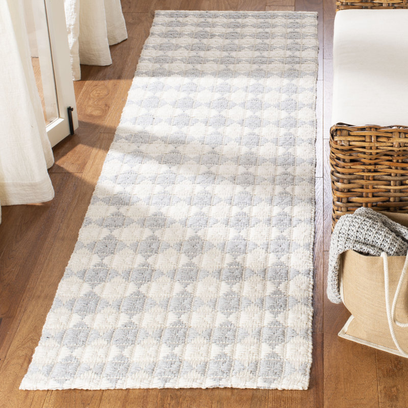 Tapis géométrique tissé à la main Ekstrom Natura, Tapis de couloir 2 pi 3 po x 8 pi