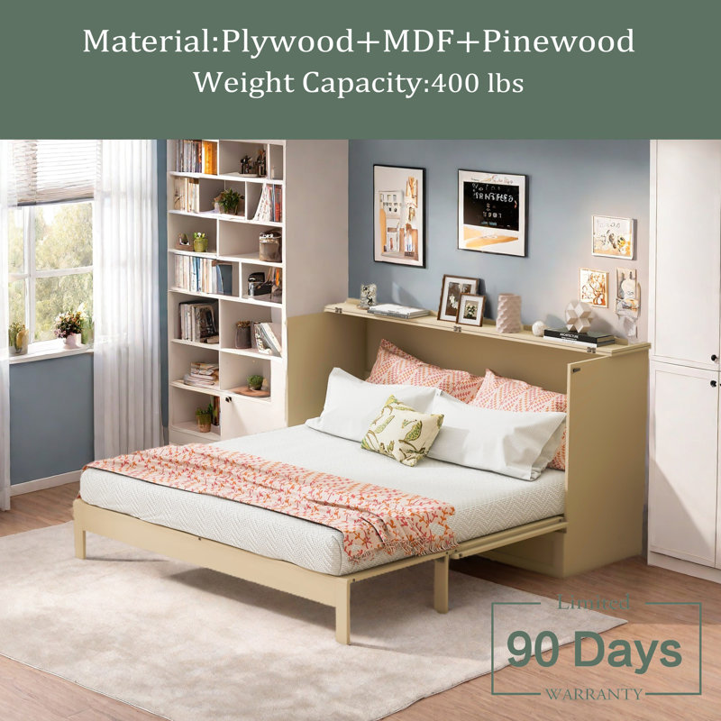 Full Size Murphy Bed With Large Drawers