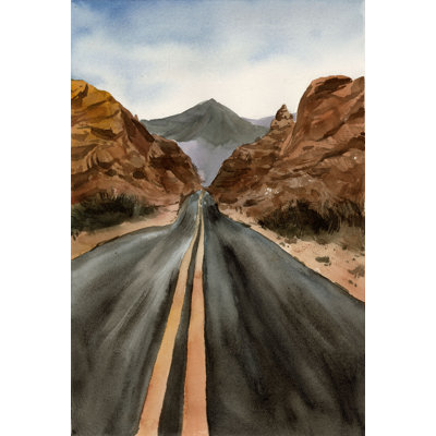 Western Road - Wrapped Canvas Painting